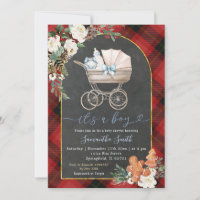 Rouge Noir Plaid Baby Transporter Douche Noël
