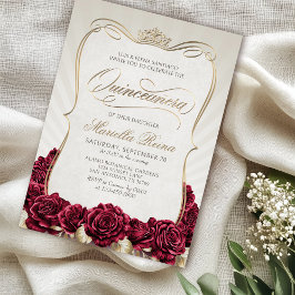 Invitation Rouge or Quinceañera