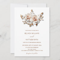 Rouge Or Rose 3D Fleurs Simple