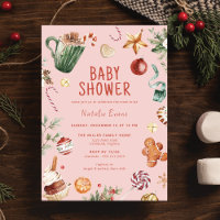 Rouge rose Festif | Baby shower fille de Noël mign