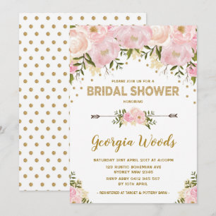 Invitation Rougissent les pivoines d'aquarelle de Fête de la