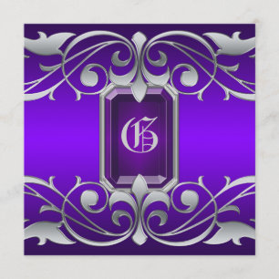 Invitation Rouleau de Joyaux Violets de Grande-Duc
