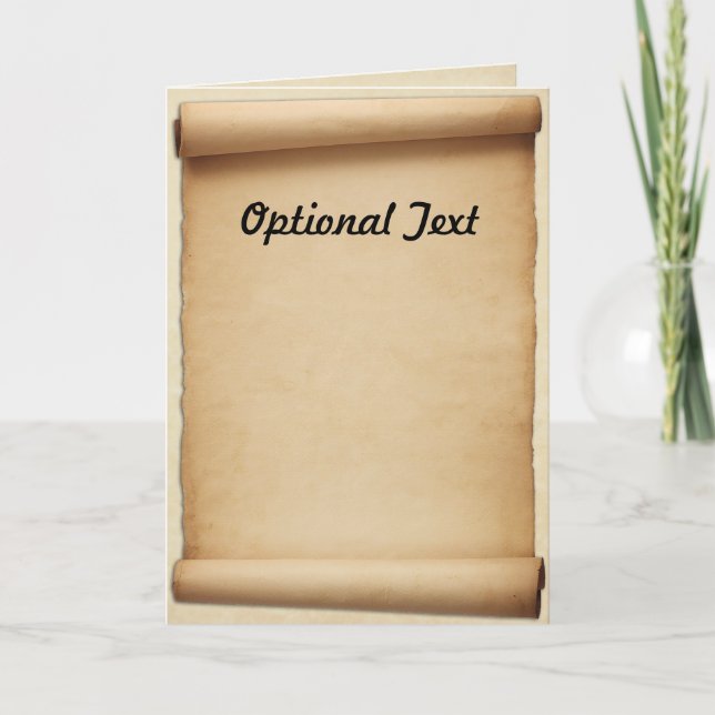 Invitation Rouleau de proclamation de parchemin (Devant)