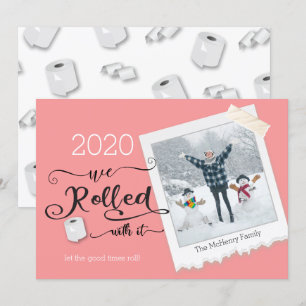 Invitation Roulez avec lui Photo Christmas Holiday Card