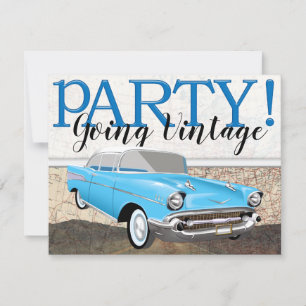 Invitation Route 66 - Voitures Vintage-