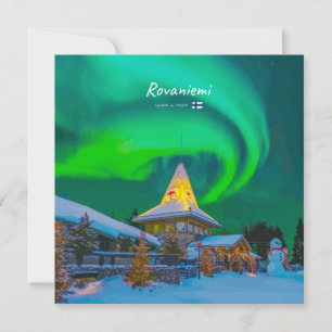 Invitation Rovaniemi, Finlande - Aurore magique