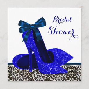 Invitation Royal Blue Mariage à talons hauts