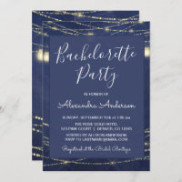 Royal Blue Mason Jars Bachelorette Soirée Sortie