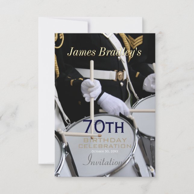 Invitation Royal British Band 70e anniversaire (Devant)