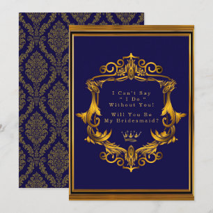 Invitation Royal Crown Flourt Serez-Vous Ma Femme D'Accueil