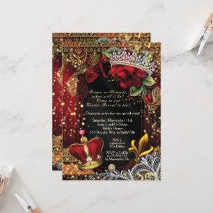 Invitation Royal Genre Reveillez Douche Prince ou Princesse I