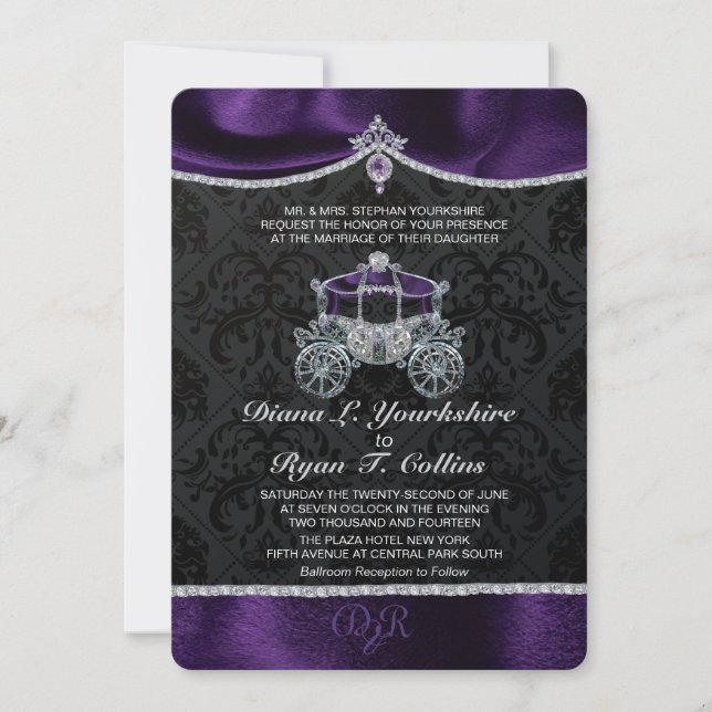 Invitation Royale de Conte de Fées (Devant)