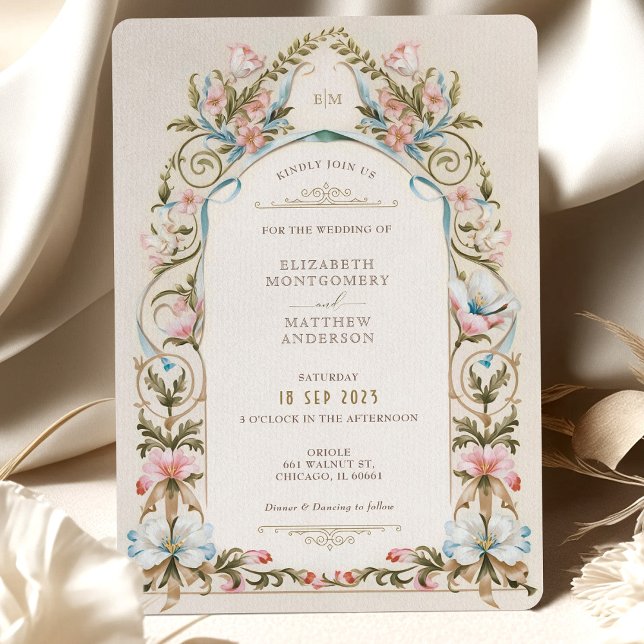 Invitation Royale Victorienne Garden Wedding (Créateur téléchargé)