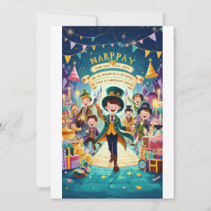Invitation Royaume magique Fête d'anniversaire"