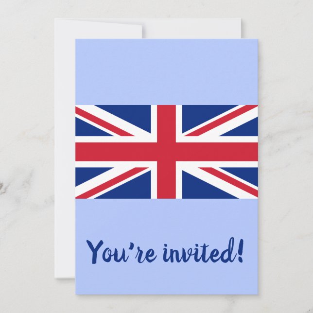 Invitation Royaume-Uni (British Flag) (Union Jack) (Royaume-U (Devant)