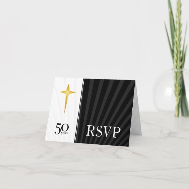 Invitation RSVP 50 Year Church (Devant)
