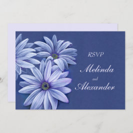 Invitation RSVP à l'invitation de mariage à l'osteospermum Da