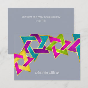 Invitation RSVP Card Star de David N'importe quelle couleur