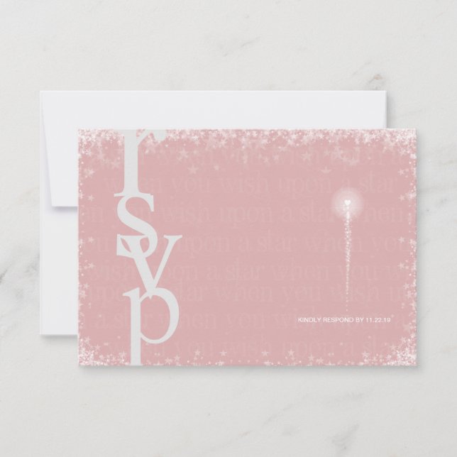 Invitation RSVP Conte de Fée (Devant)