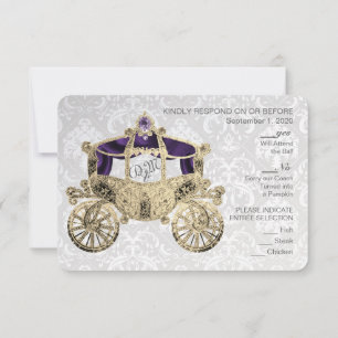 Invitation RSVP Conte de Fée Royal