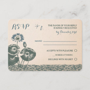 Invitation RSVP de la Lys d'eau et de la libellule