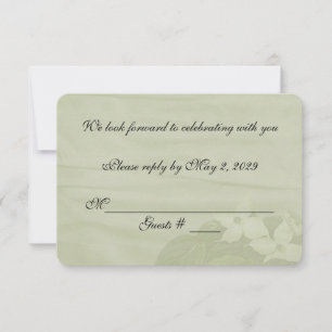 Invitation RSVP de mariage Cornouiller