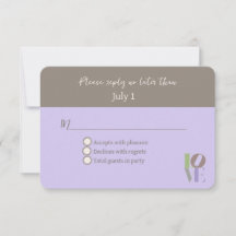 RSVP de mariage d'amour moderne