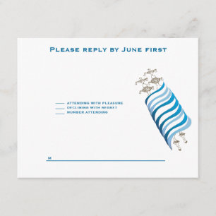 Invitation RSVP de Mitzvah de barre d'Ari Yonatan