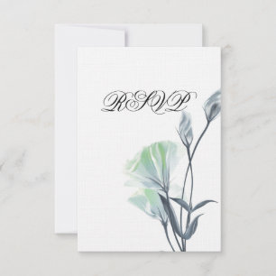 Invitation RSVP Lune turquoise