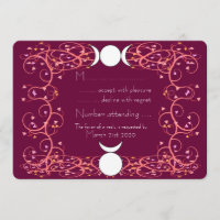 RSVP Mariage Wiccan - Dieu cornu & Triple Déesse