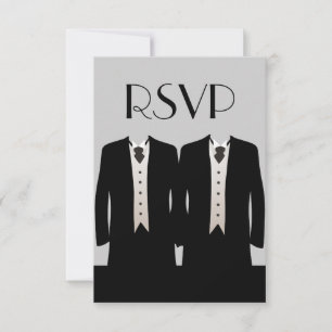 Invitation RSVP pour les smoking