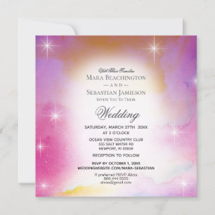 Invitation *~* RSVP Site web Cosmos Nebula Celestin Mariage
