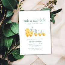 Rub A Dub Dub Cerise Maman Canard Baby Shower