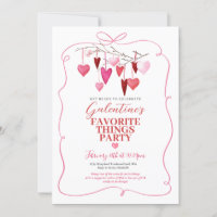 Ruban rose Favori Thing Galentine's Party