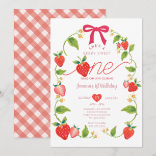 Invitation Ruban Rouge Fête D'anniversaire D'une Baie Douce D