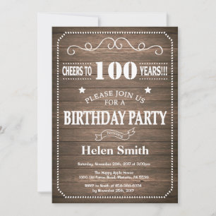 Invitation russe 100e anniversaire Vintage Rétro