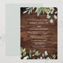 Russe Aquarelle Vert Feuille Moderne Mariage