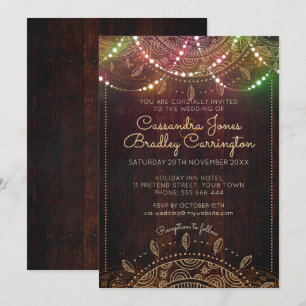 Invitation Russe Bohemian Nights Mariage