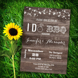 Invitation Russe I Do BBQ Mariage Engagement Party