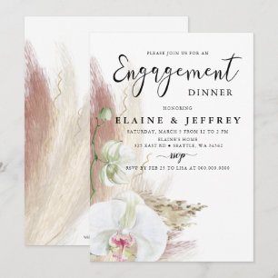 Invitation Russe Pampas Pampas Grass Orchid