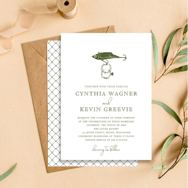 Invitation Russe Pêche Extérieure Porte-Hook Bagues Vert (Créateur téléchargé)