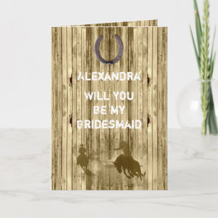 Invitation Russe western wild west serez-vous ma servante d'h