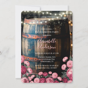 Invitation Russe Whiskey Barrel Bachelorette Party