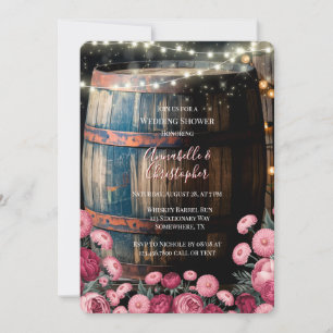 Invitation Russe Whiskey Barrel extérieur Wedding shower
