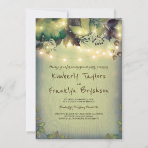 Invitation Russe Woodland Barn Lights