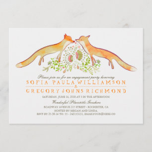 Invitation Russe Woodland Fox