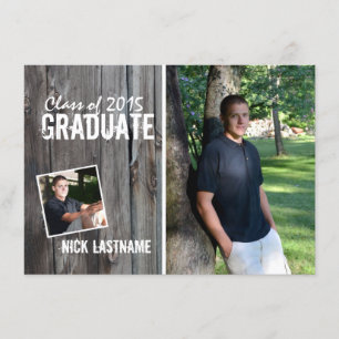 Invitation Rustic Country Grange 2015 Graduation