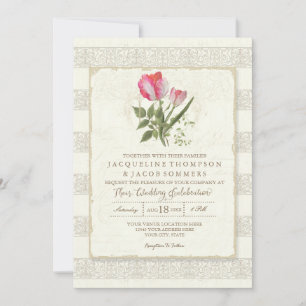 Invitation Rustic Country Grange Jardin extérieur Jardin Flor