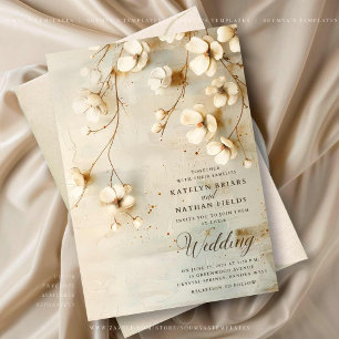 Invitation Rustic Country Vintage Floral Mariage