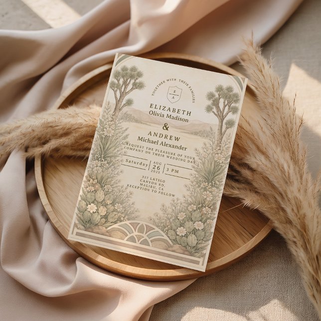 Invitation Rustic Desert Meadow Wedding (Créateur téléchargé)
